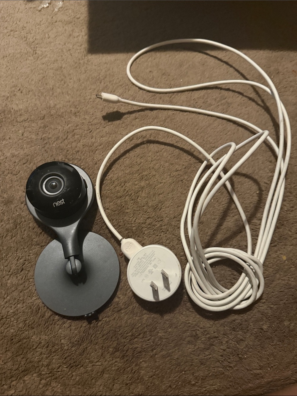 Google Nest Camera Indoor Security Cam A0005 1st Gen Tested Wired